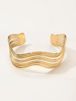 FatFace Wavy Cuff Bracelet