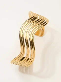 FatFace Wavy Cuff Bracelet