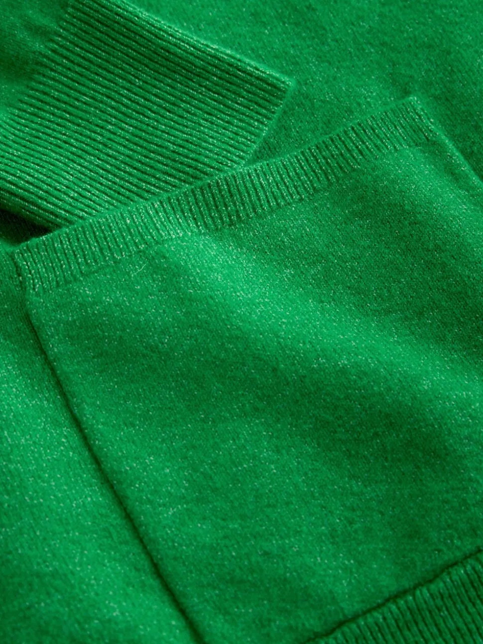 Felgroen - Superzacht V-hals vest met zakken