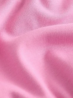 Felroze - Relaxt dik lang T-shirt