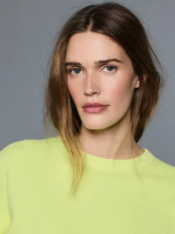 Fluorescerend limoengroen - Crew Neck Washed Sweatshirt