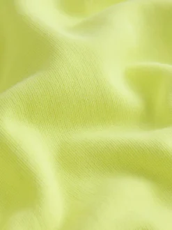 Fluorescerend limoengroen - Crew Neck Washed Sweatshirt