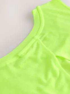 Fluoriserend groen - Actieve lichtgewicht open rug tanktop