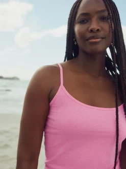 Fluoro roze - Spaghettibandtop