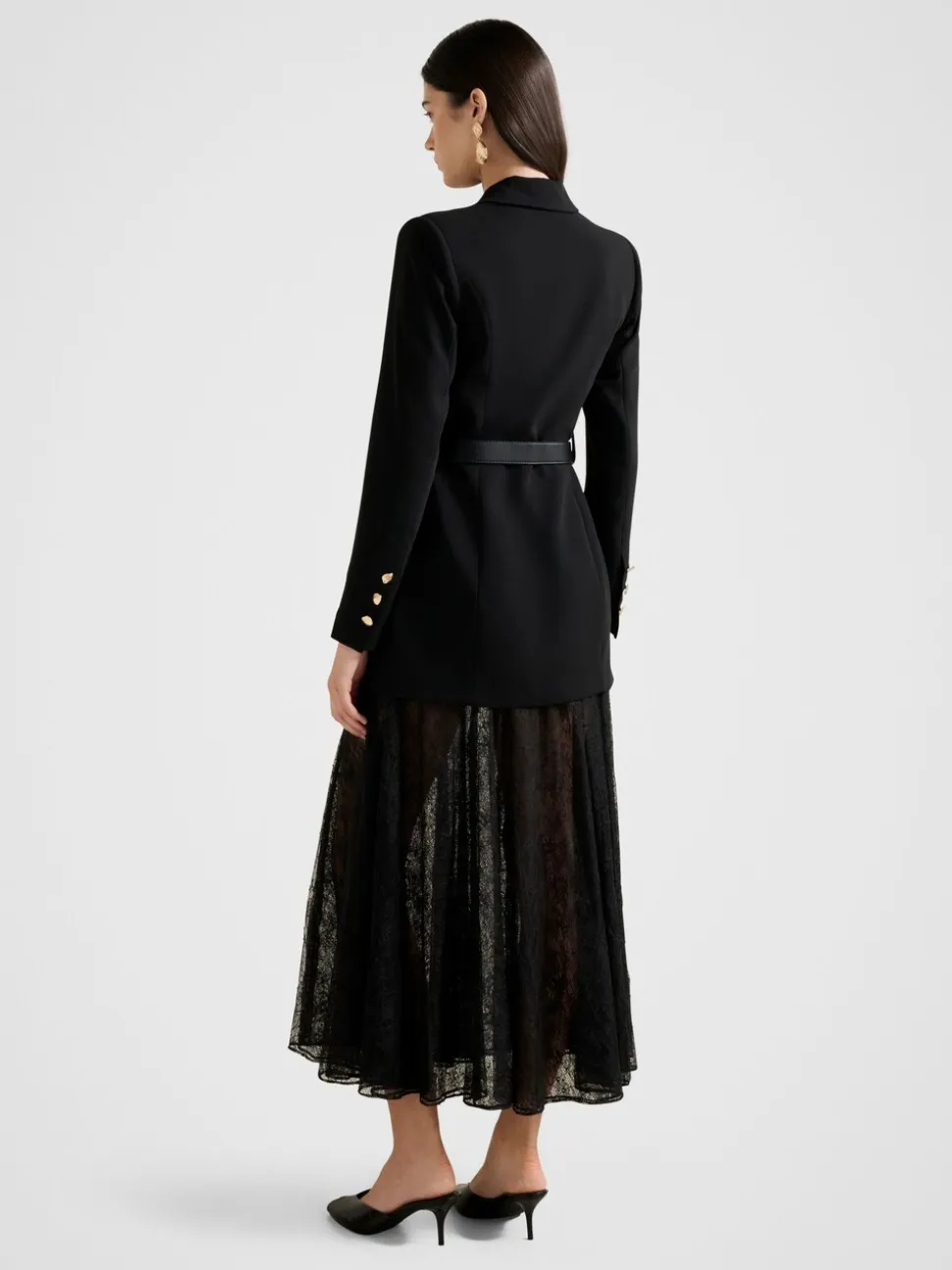 Forever New Fallon Blazer 2-In-1 Lace Dress