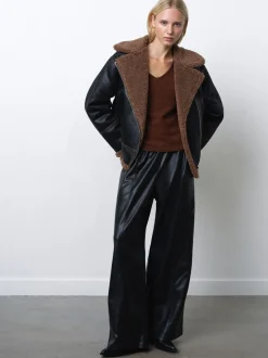 French Connection Suedette Zip Up Jacket