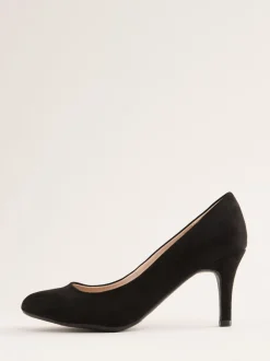 Friends Like These - Pumps met lage stilettohak, ronde neus en van imitatie suède