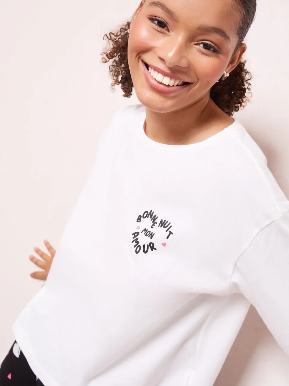 Friends Like These Bonne Nuit Heart Long Sleeve Pyjamas