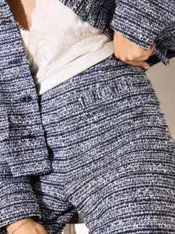 Friends Like These Boucle Wide Leg Trousers
