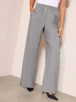 Friends Like These Elasticated Waist Pull On Tailored Trousers