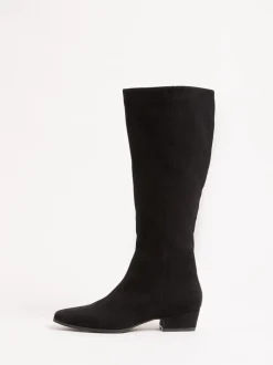 Friends Like These Faux Suede Mini Block Heel Casual Knee High Long Boots