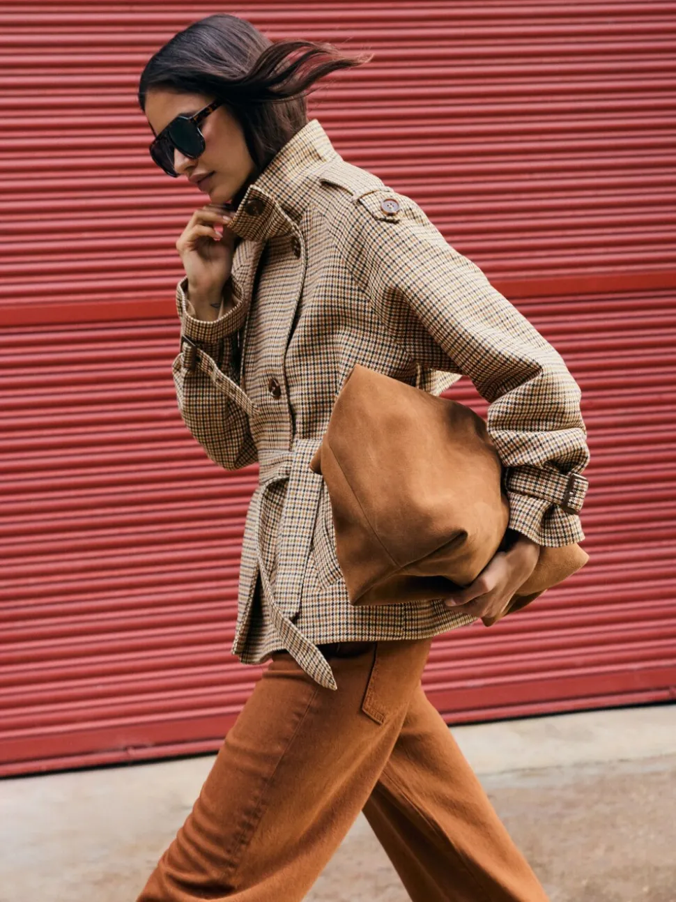 Friends Like These Funnel Neck Belted Jacket