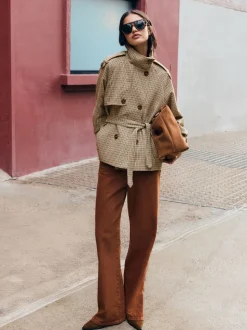 Friends Like These Funnel Neck Belted Jacket