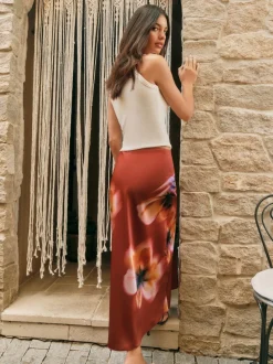 Friends Like These Satin Maxi Skirt