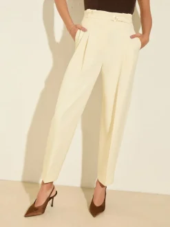 Friends Like These Tapered Belted Tailored Trousers