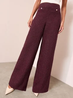 Friends Like These X Lucy Mecklenburgh Boucle Wide Leg Trousers