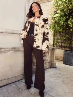Friends Like These X Lucy Mecklenburgh Petite Relaxed Wide Leg Jeans