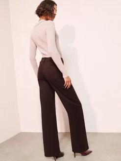 Friends Like These X Lucy Mecklenburgh Petite Relaxed Wide Leg Jeans