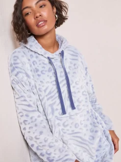 Friends Like These Zebra Snoodie Robe