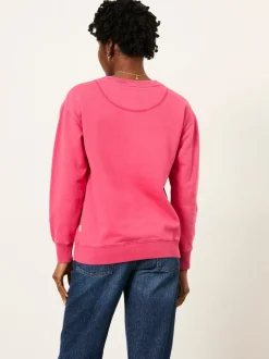Fuchsiaroze - FatFace - sweatshirt met ronde hals