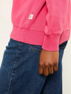 Fuchsiaroze - FatFace - sweatshirt met ronde hals