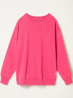 Fuchsiaroze - FatFace - sweatshirt met ronde hals