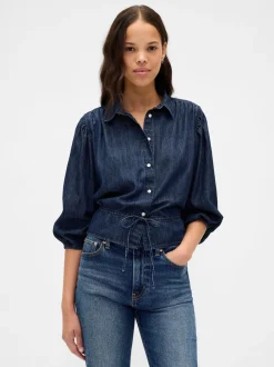 Gap Denim Elasticated Waist Top