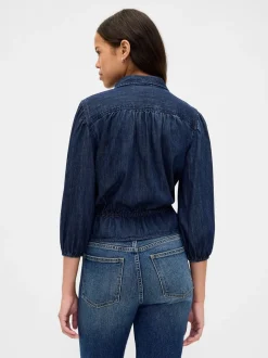 Gap Denim Elasticated Waist Top