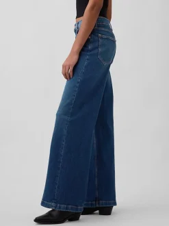 Gap Stride jeans met hoge taille en wijde pijpen
