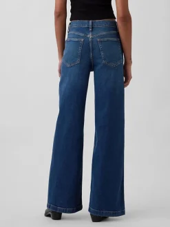 Gap Stride jeans met hoge taille en wijde pijpen