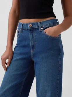 Gap Stride jeans met hoge taille en wijde pijpen