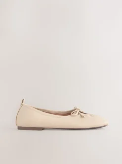 Gebroken wit - Forever Comfort® Tie Up Round Toe Ballet Flats