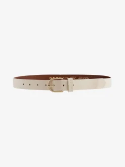 Gebroken wit - Standaard leren riem