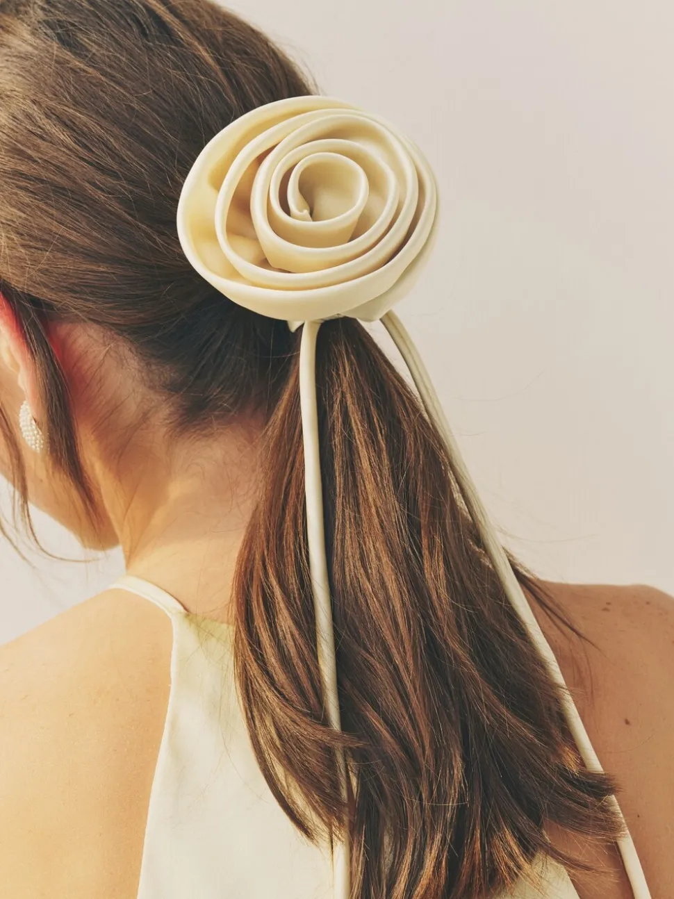 Geel - Corsage Haarelastiek