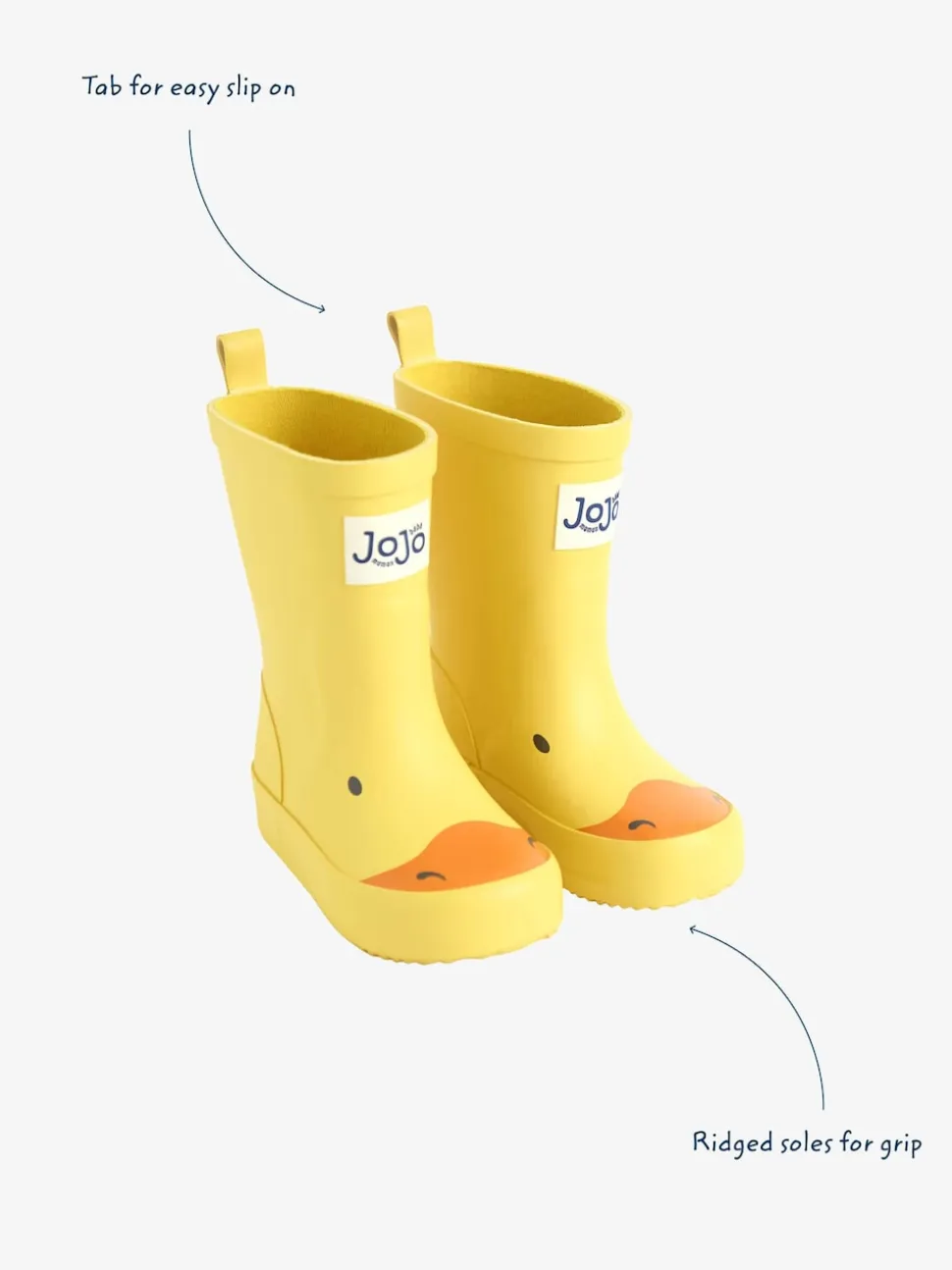 Geel met eend - JoJo Maman Bébé Character Wellies