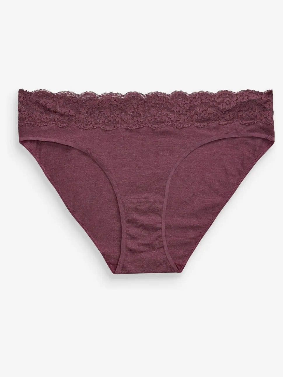 Gemêleerd grijs/roze/roodpaars - Katoenen kanten slipjes 4 stuks