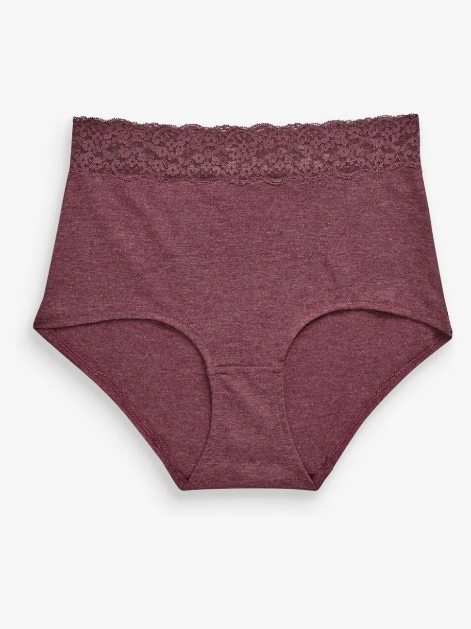 Gemêleerd grijs/roze/roodpaars - Katoenen kanten slipjes 4 stuks