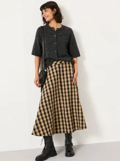 Geruite midirok van FatFace