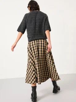 Geruite midirok van FatFace