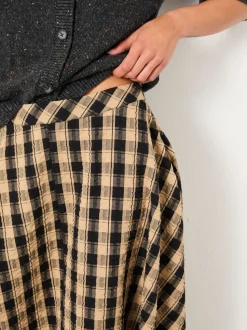 Geruite midirok van FatFace