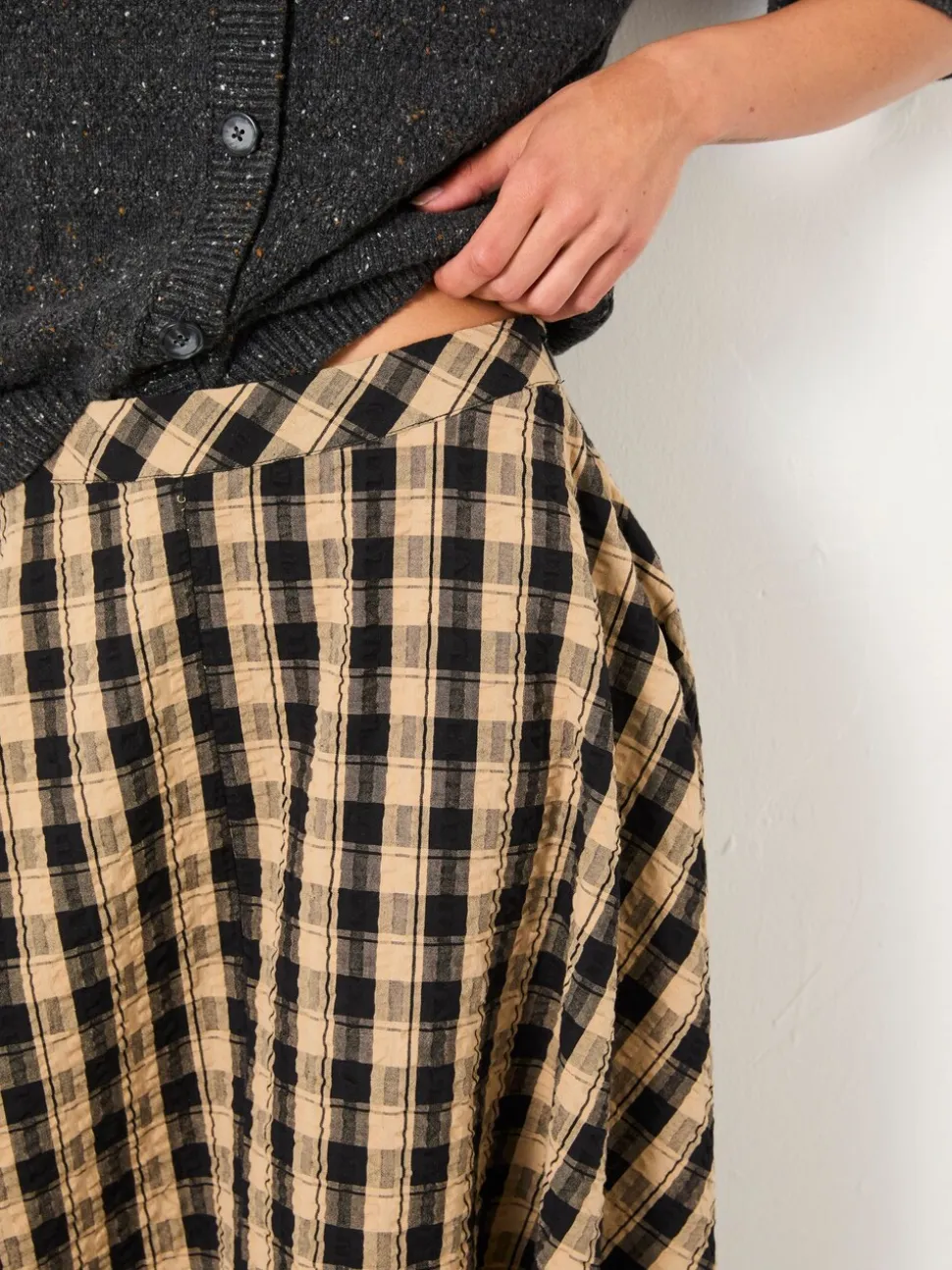 Geruite midirok van FatFace
