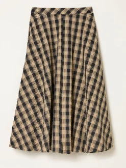 Geruite midirok van FatFace