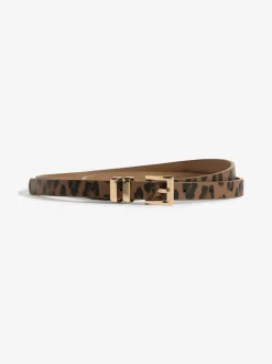 Gold, Leopard & Black - Lipsy Skinny Belts 3 Pack