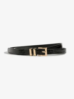Gold, Leopard & Black - Lipsy Skinny Belts 3 Pack