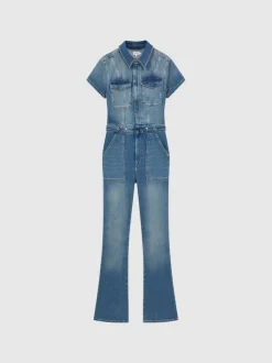 Good American bootcut jumpsuit van denim