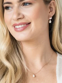 Goud - Ivory & Co Westbury ketting met parelhanger