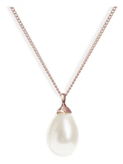 Goud - Ivory & Co Westbury ketting met parelhanger