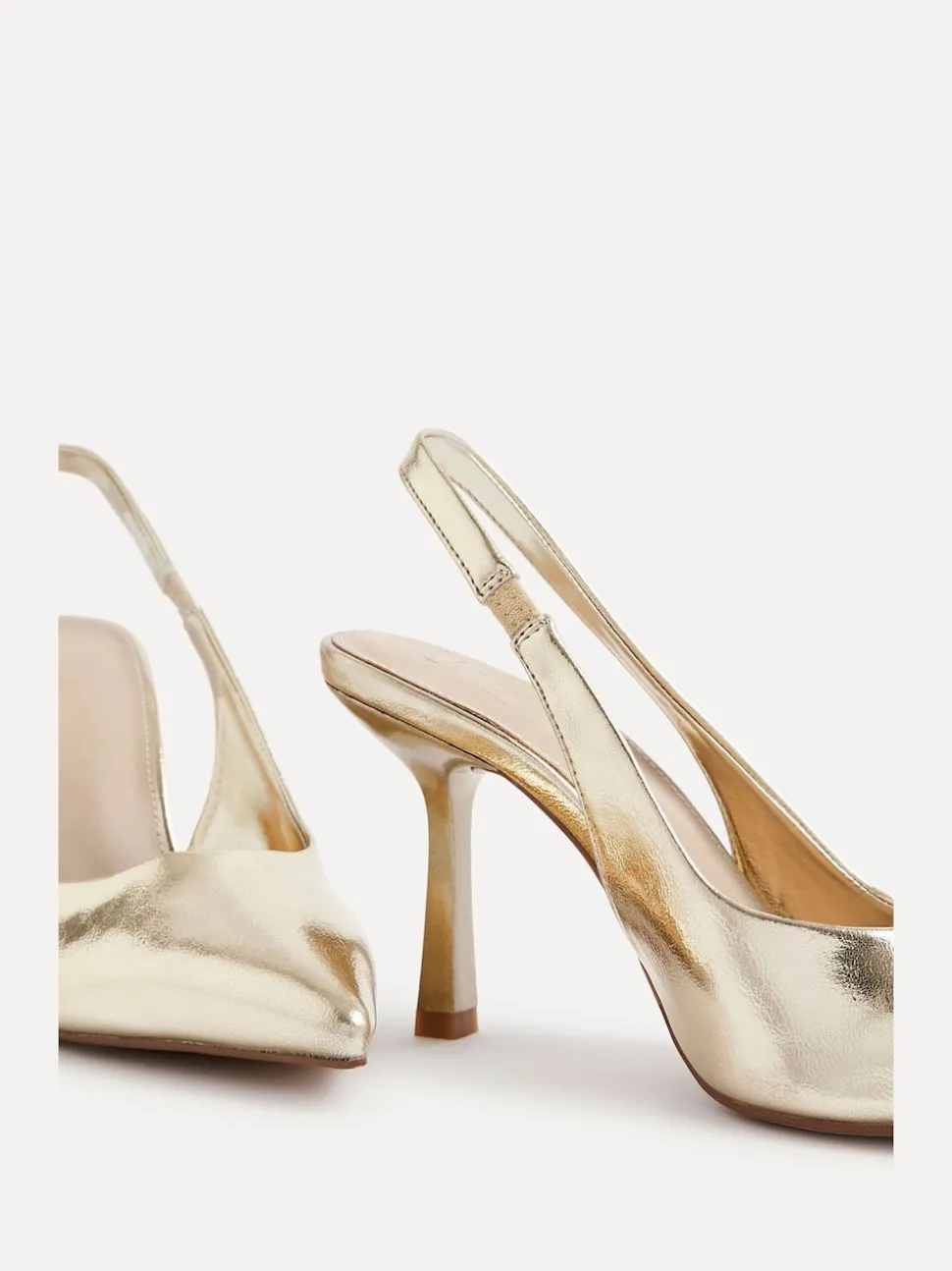 Goud - Linzi Dash Slingback Court Heels