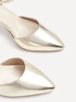 Goud - Linzi Lori pumps met spitse neus en wijde pasvorm