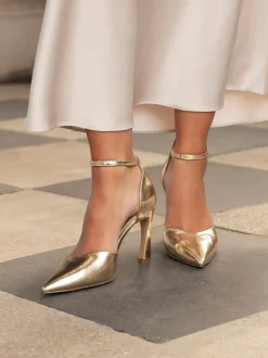Goud - Linzi Moira Classic Stiletto Court Heels
